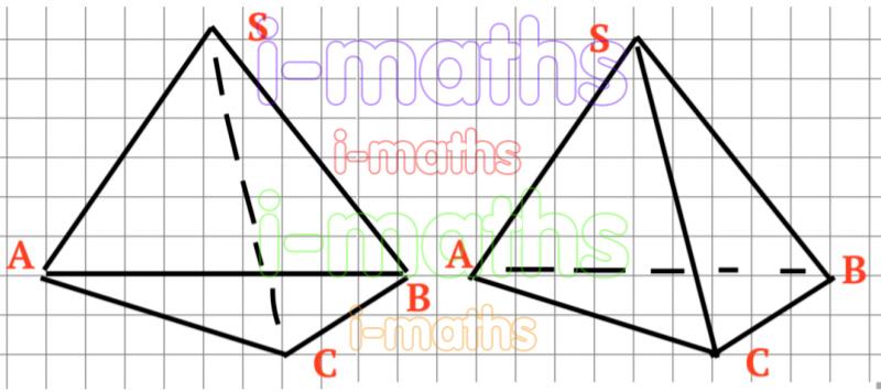 Перечерти в тетрадь пирамиду изображенную на рисунке так чтобы грань sbc