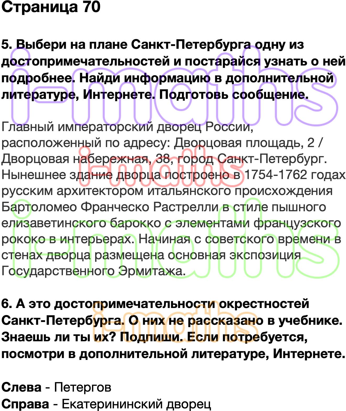 Выбери на плане санкт петербурга 1 из достопримечательностей