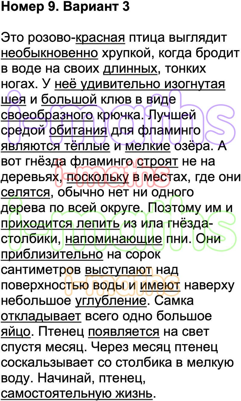 Ответ ГДЗ Вариант 3 рабочая тетрадь чтение работа с текстом Крылова 3 класс  онлайн решебник