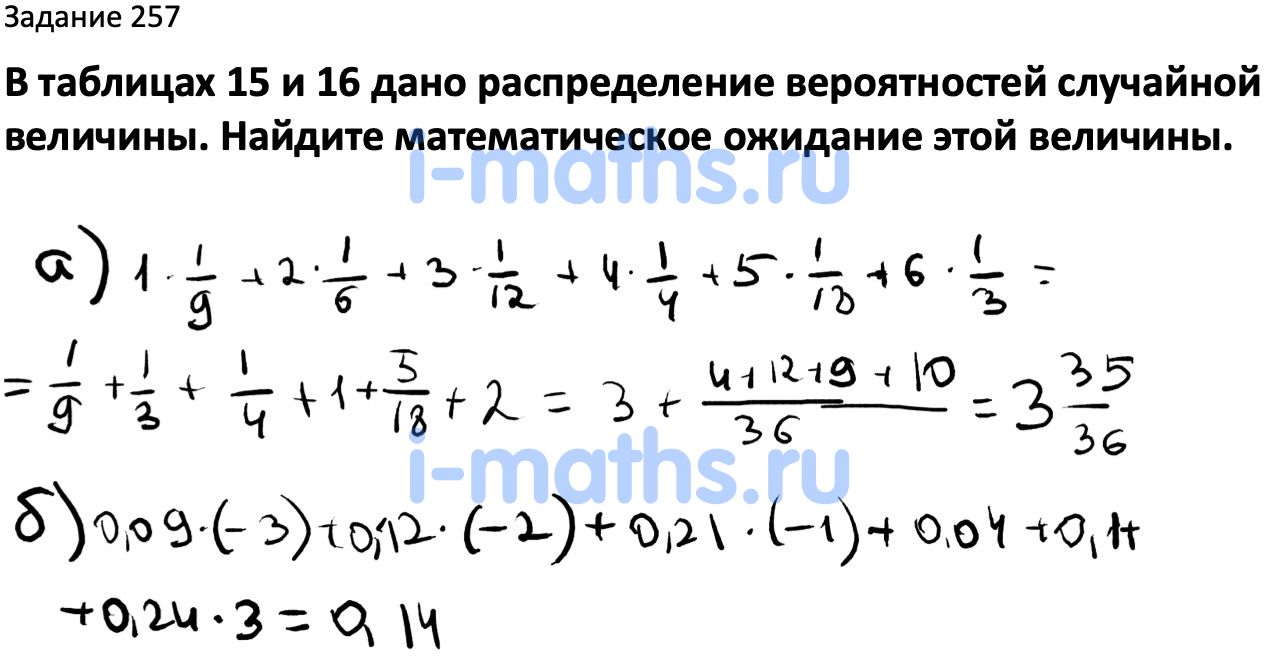 Самостоятельная работа по вероятности 7 класс